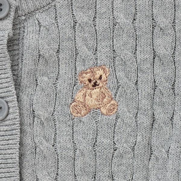 小熊刺繡開衫