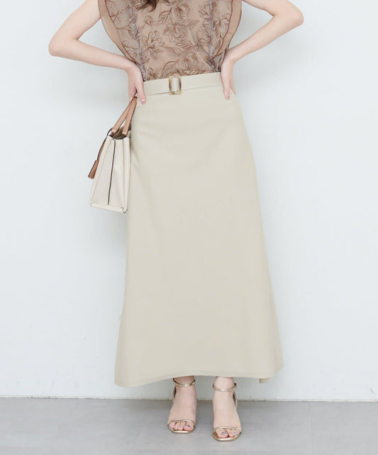 【自然風格】配套珍珠腰帶針織上衣