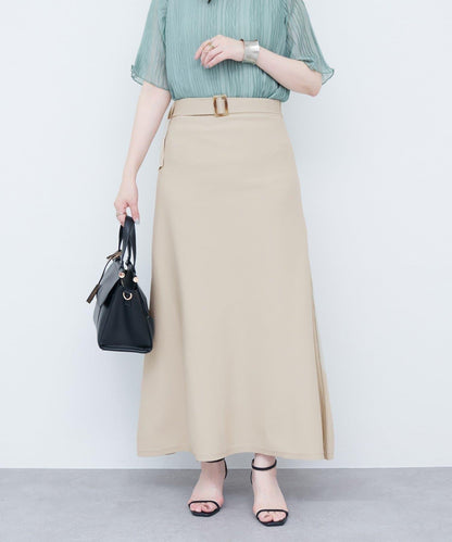 【自然風格】配套珍珠腰帶針織上衣