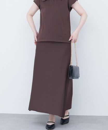 【自然風格】配套珍珠腰帶針織上衣