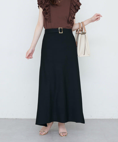 【自然風格】配套珍珠腰帶針織上衣