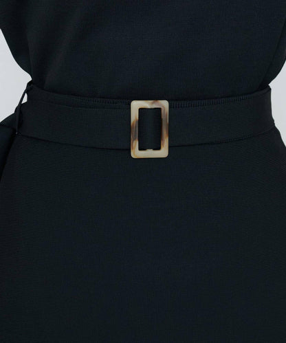 【自然風格】配套珍珠腰帶針織上衣