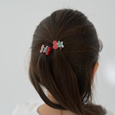 混合彩色迷你髮夾2個裝