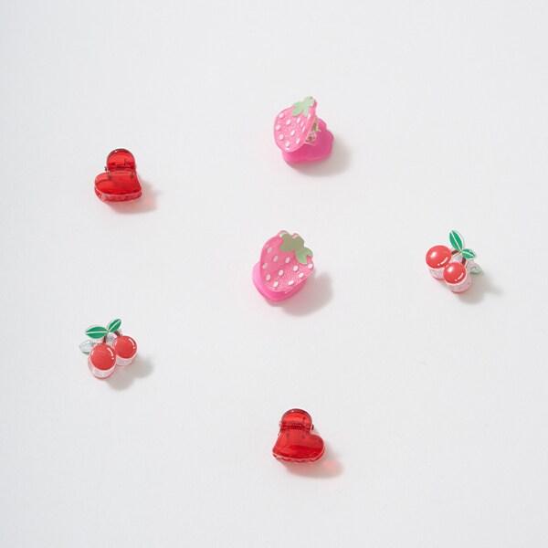 混合彩色迷你髮夾2個裝