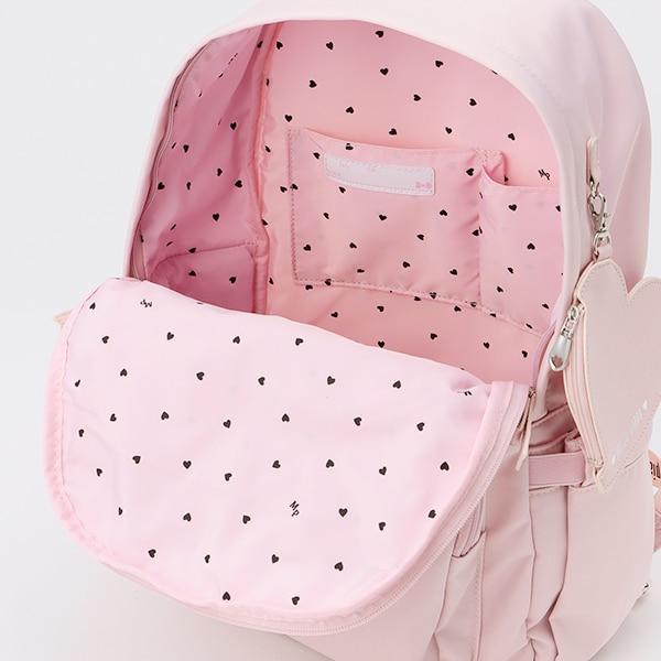 約21L 心形小包附帶蝴蝶結字母雙肩包