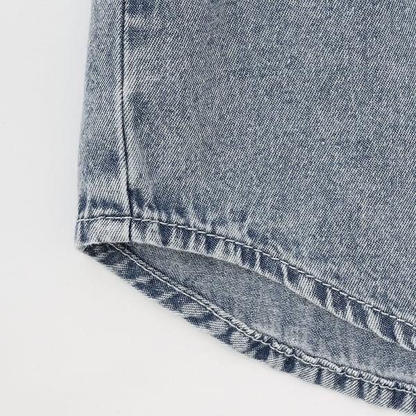 【純棉100%】牛仔短袖襯衫套裝