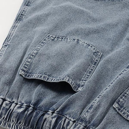 【純棉100%】牛仔短袖襯衫套裝