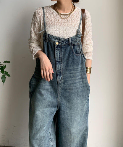 【限定】牛仔連體褲