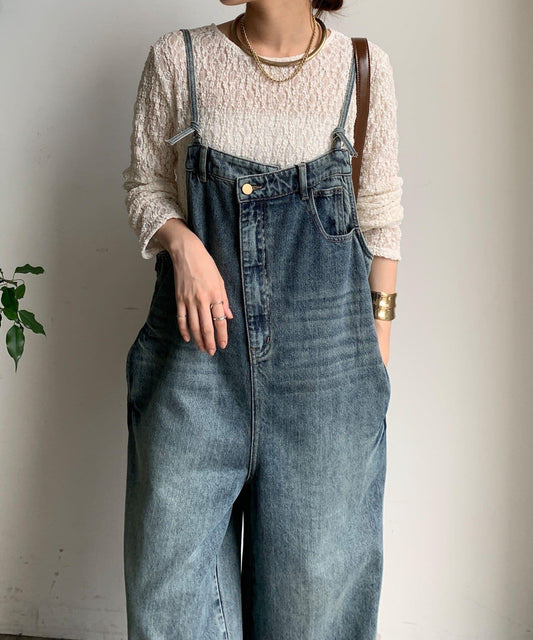 【限定】牛仔連體褲