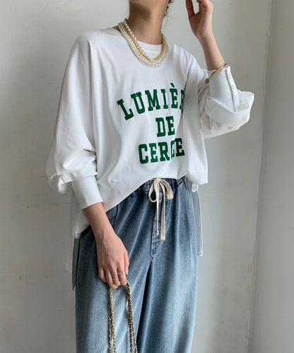 LUMIEREドルマンフロッキーロンTEE