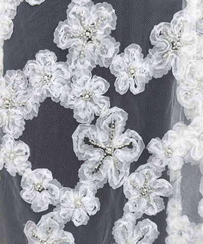 フラワーモチーフレイヤードスカート