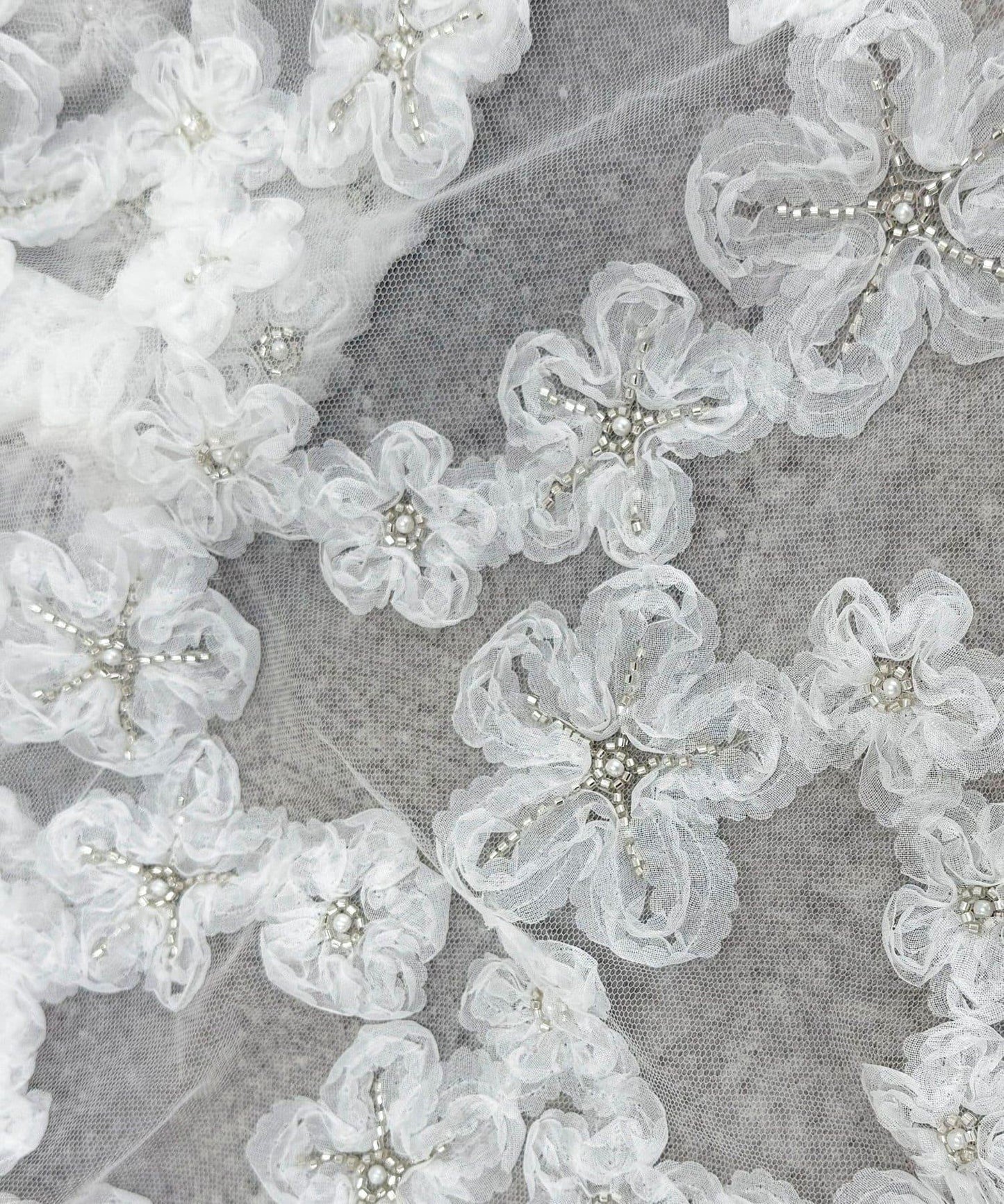 フラワーモチーフレイヤードスカート