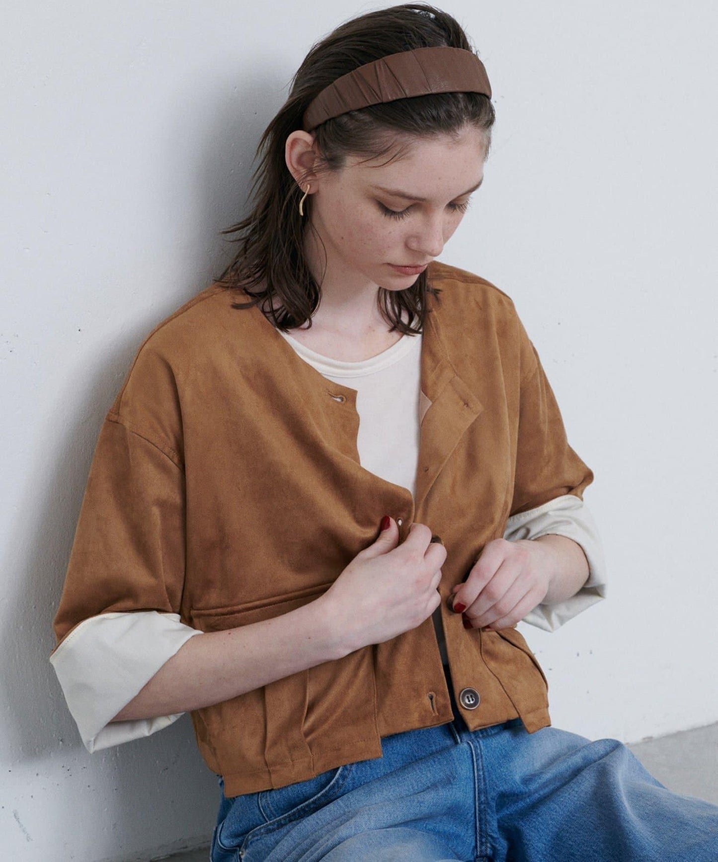 【PAPILLONNER/パピヨネ】レザーライクカチューシャ