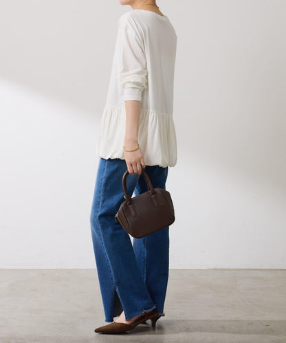 【腰回りカバー】裾バルーンロンT