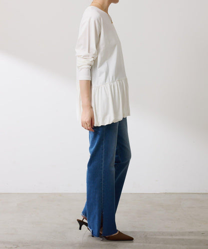 【腰回りカバー】裾バルーンロンT