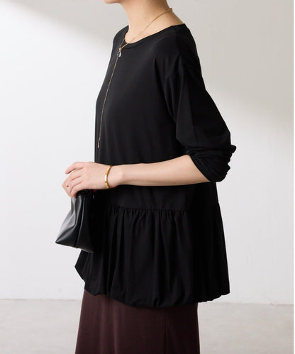 【腰回りカバー】裾バルーンロンT