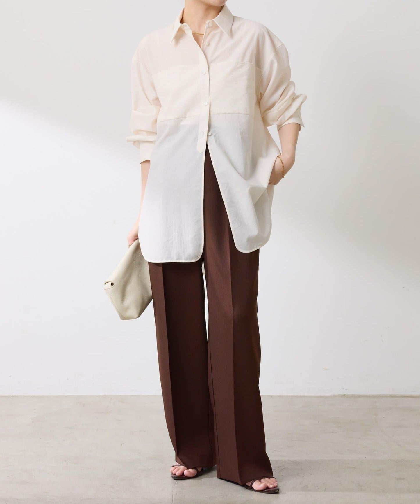 【体型カバー】チュニックシャツ