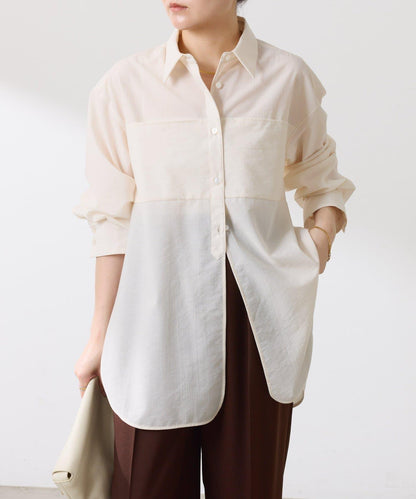 【体型カバー】チュニックシャツ