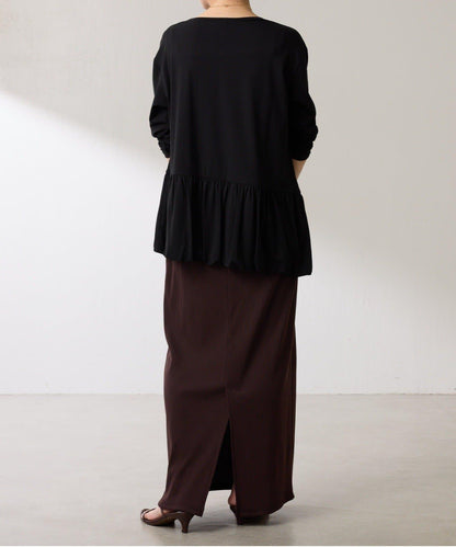 【腰回りカバー】裾バルーンロンT