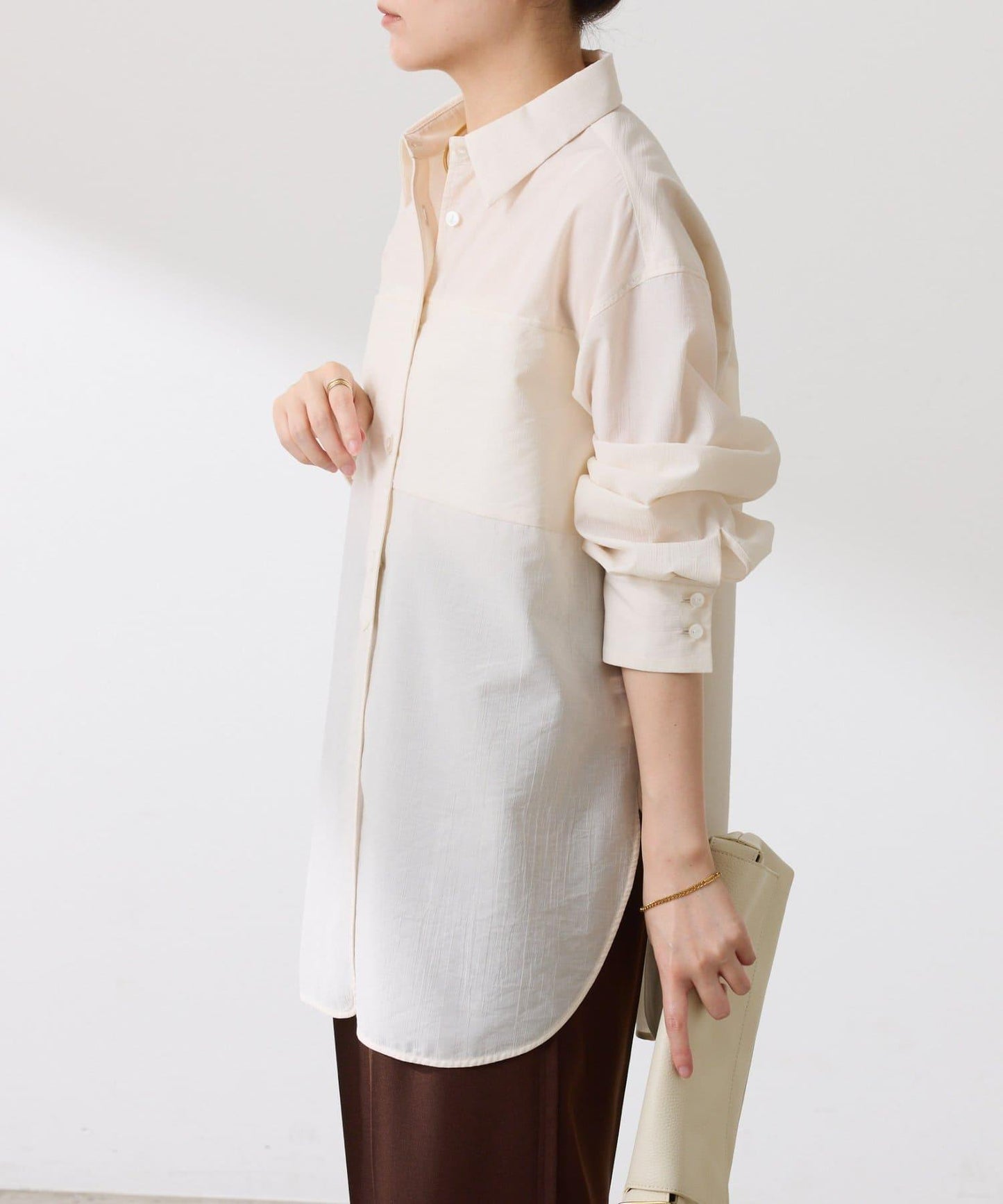 【体型カバー】チュニックシャツ