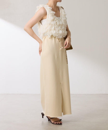 【楽ちんスカート◎】スウェットロゴスカート