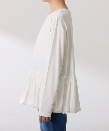 【腰回りカバー】裾バルーンロンT