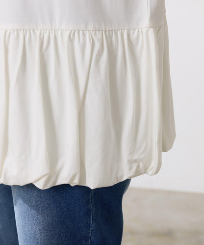 【腰回りカバー】裾バルーンロンT