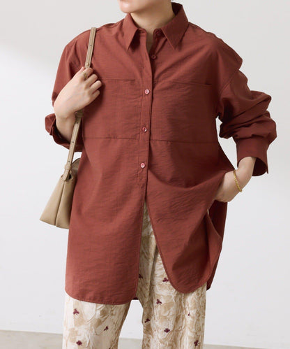 【体型カバー】チュニックシャツ