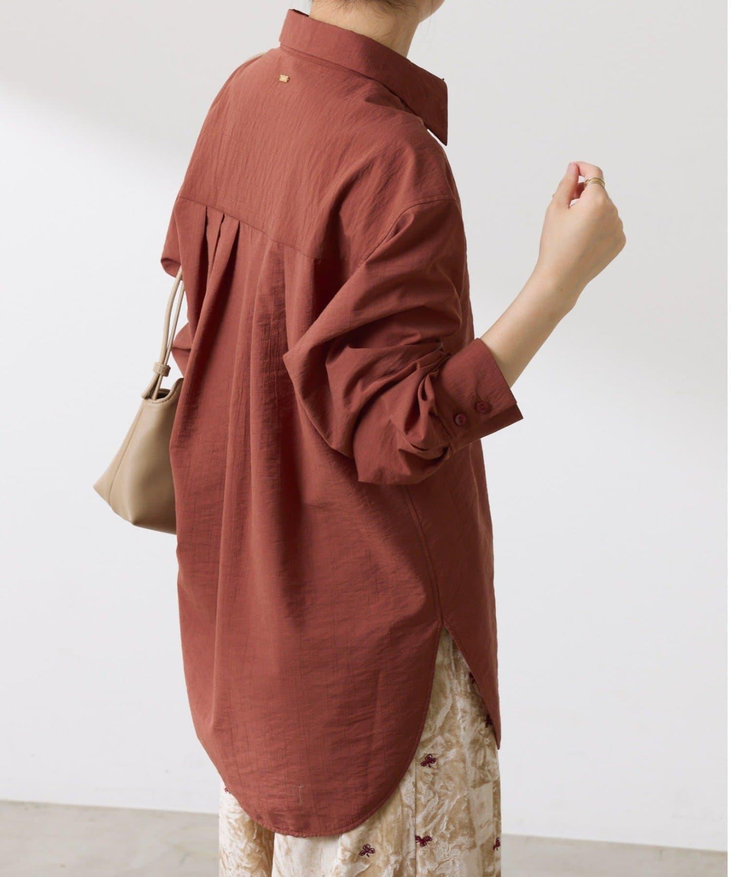 【体型カバー】チュニックシャツ
