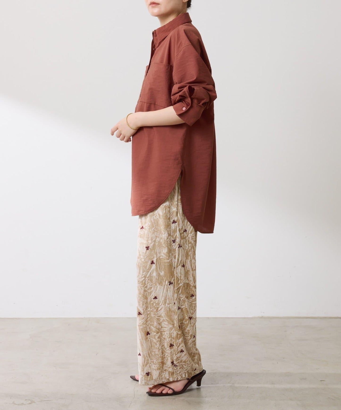 【体型カバー】チュニックシャツ