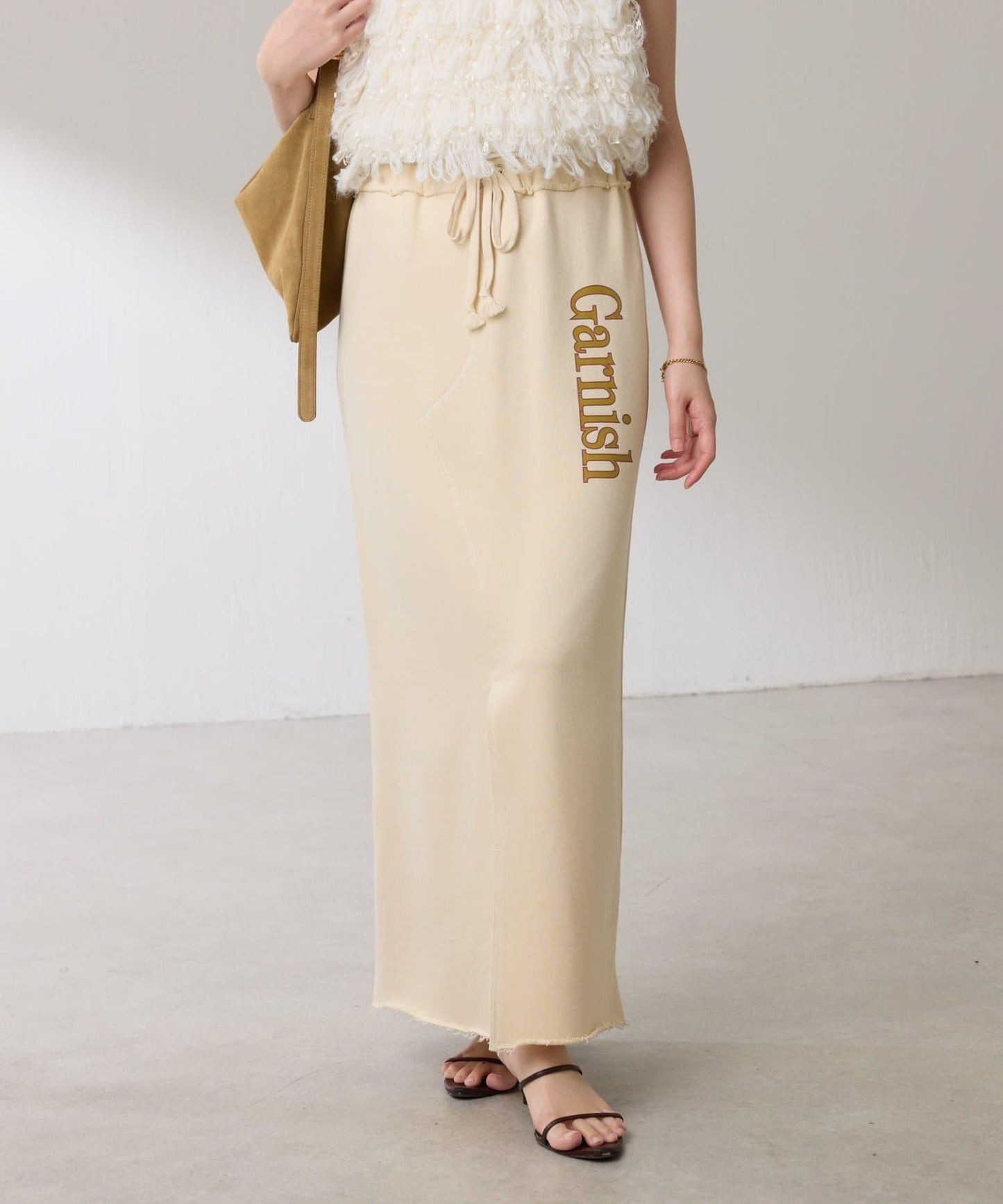 【楽ちんスカート◎】スウェットロゴスカート