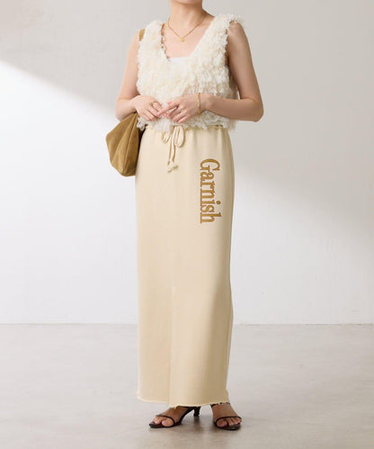 【楽ちんスカート◎】スウェットロゴスカート