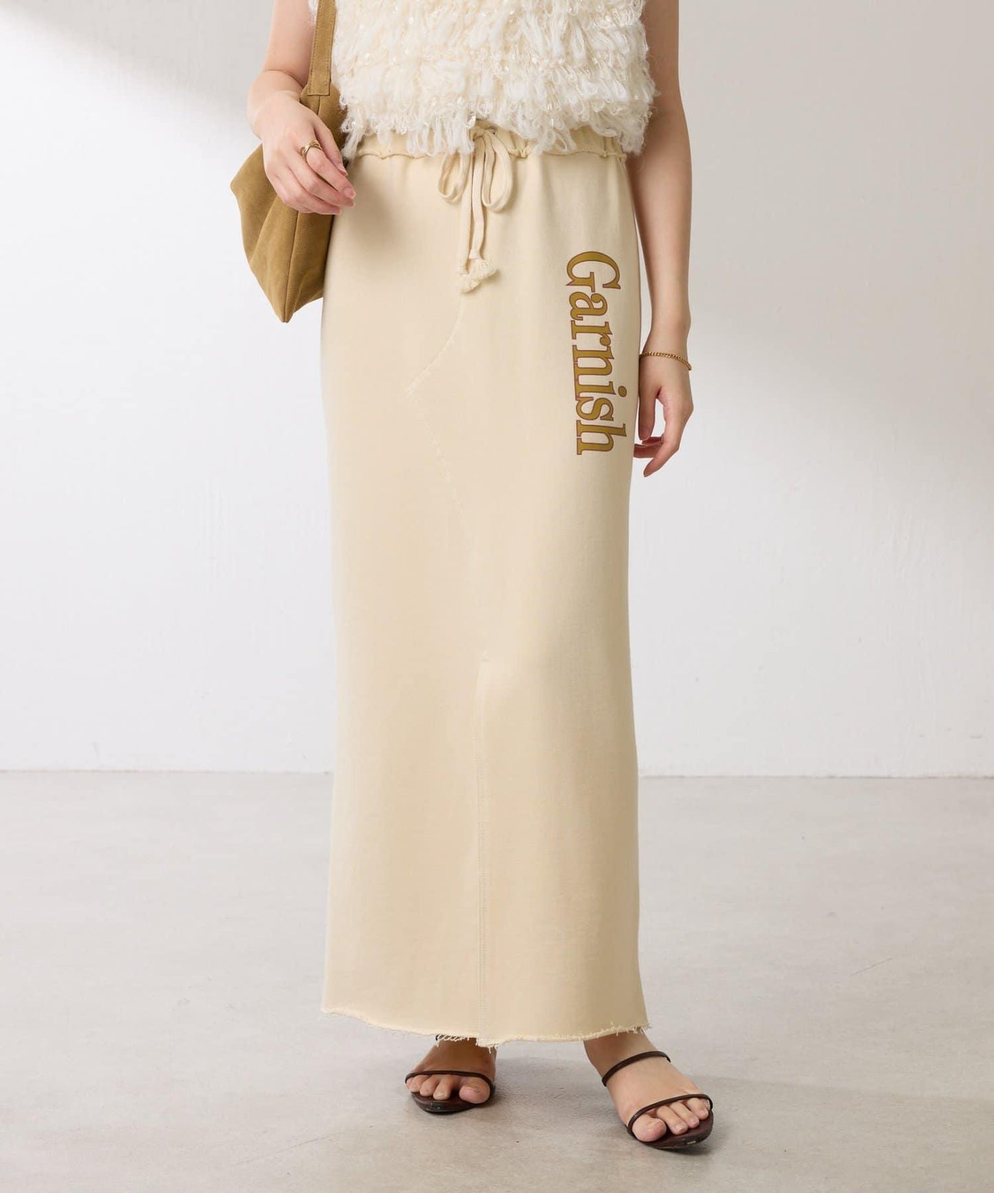 【楽ちんスカート◎】スウェットロゴスカート