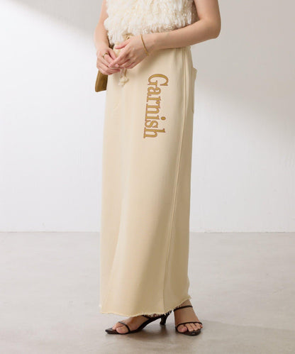 【楽ちんスカート◎】スウェットロゴスカート