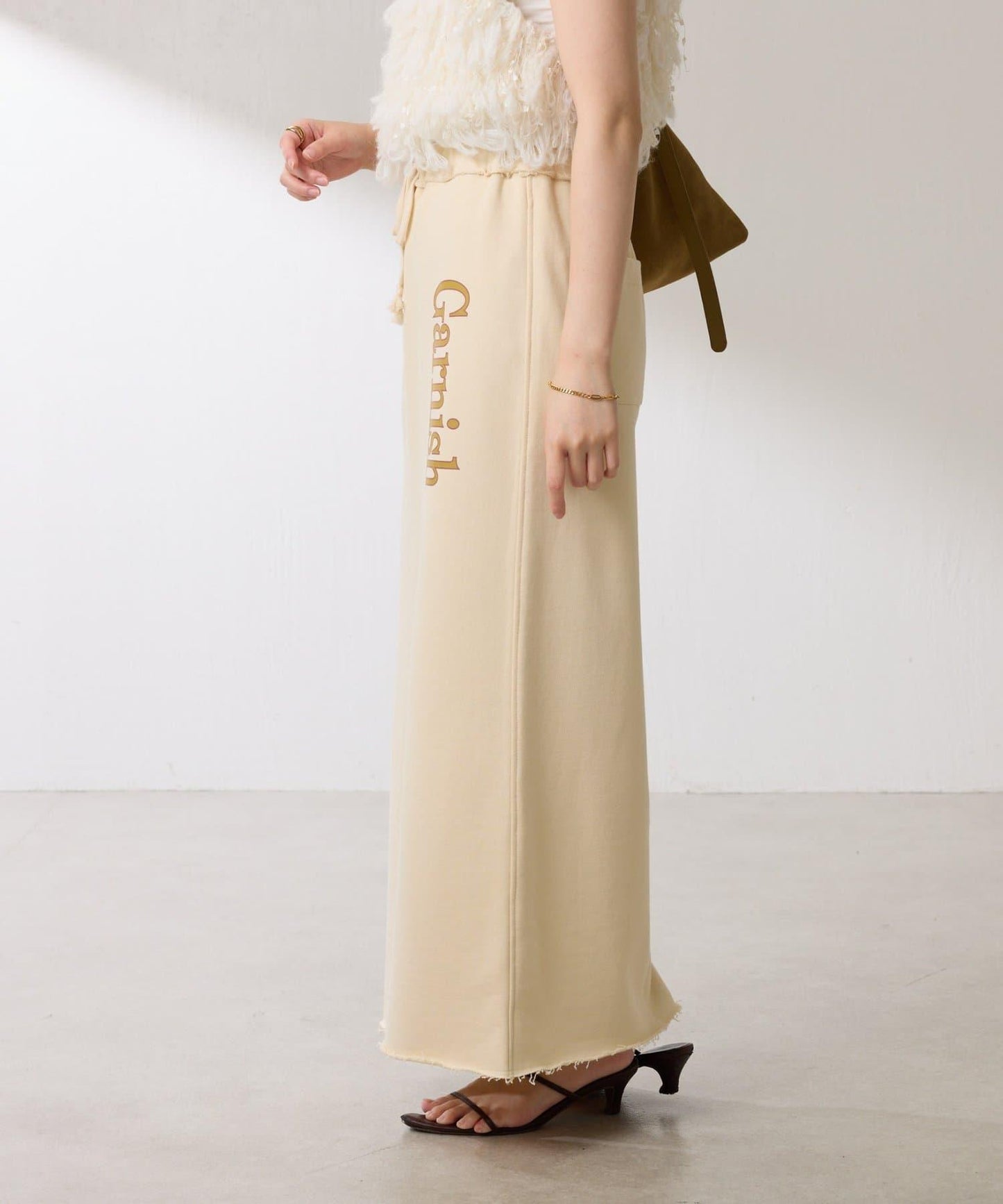 【楽ちんスカート◎】スウェットロゴスカート