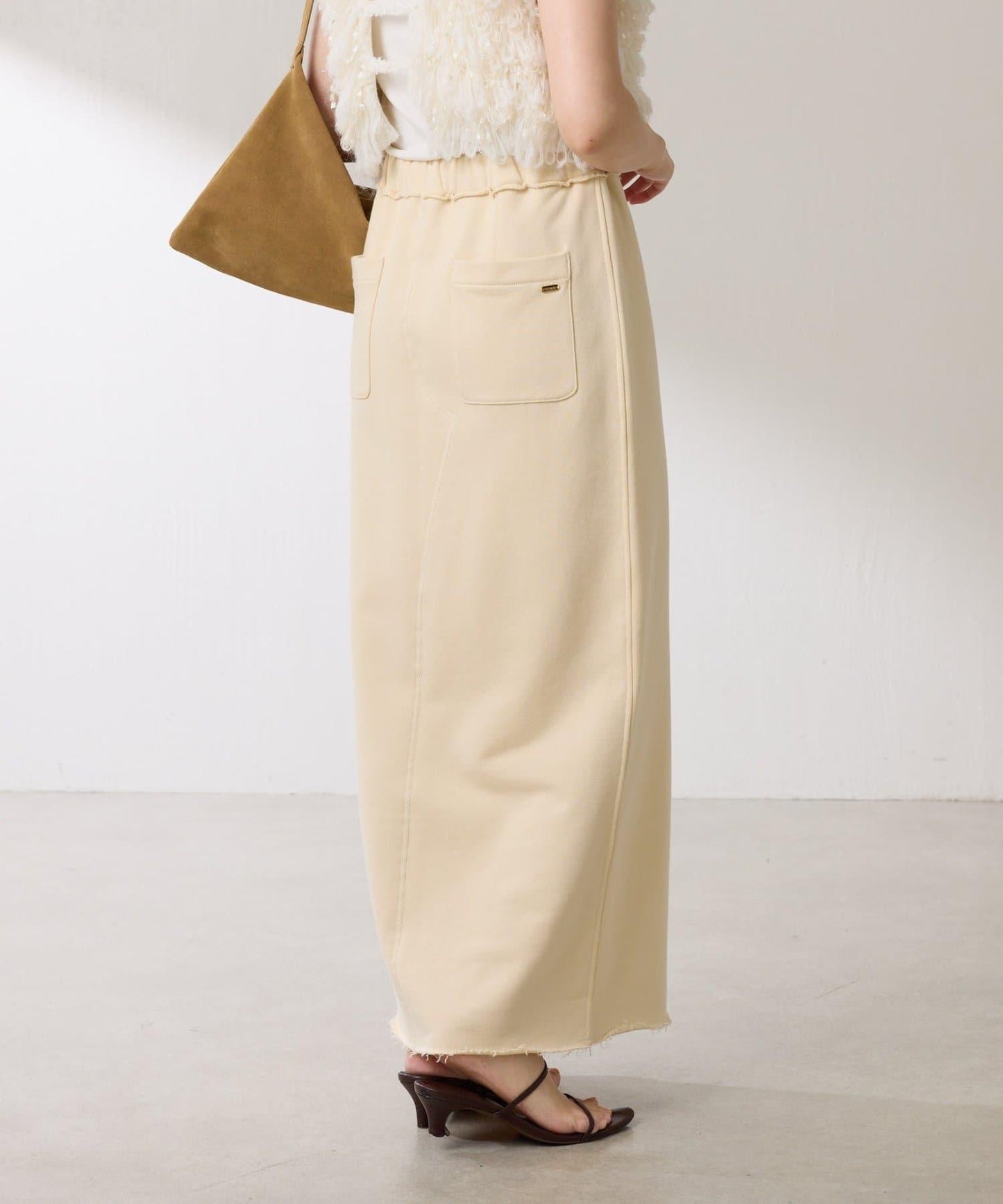 【楽ちんスカート◎】スウェットロゴスカート