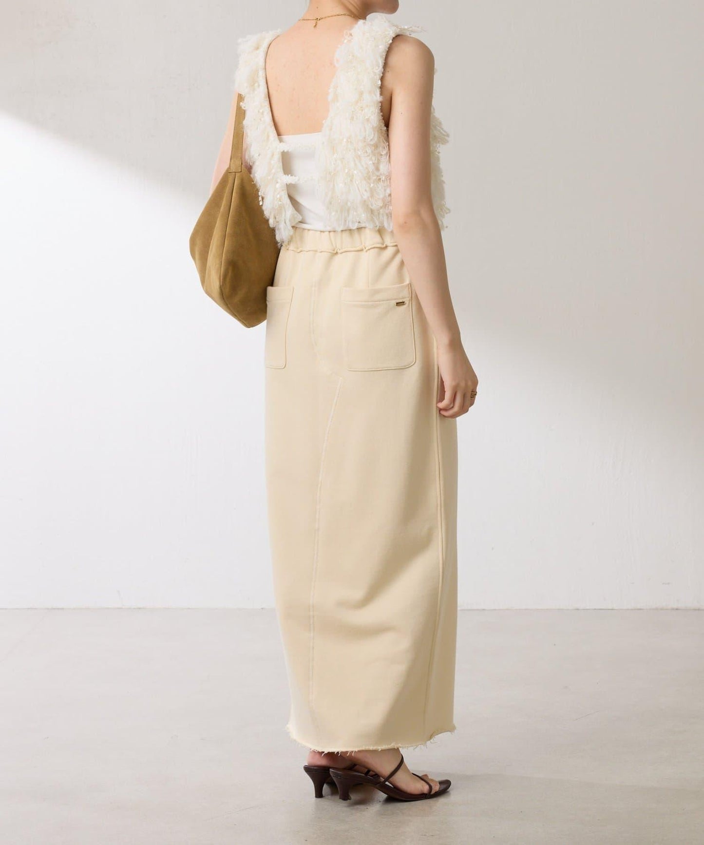 【楽ちんスカート◎】スウェットロゴスカート