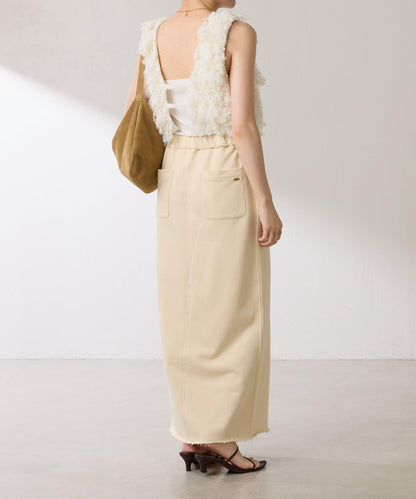 【楽ちんスカート◎】スウェットロゴスカート