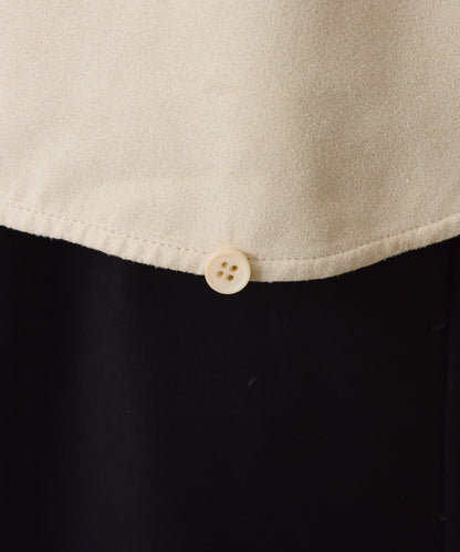 【デザインを変えられる】スエードタッチバックロングシャツ/カセット服