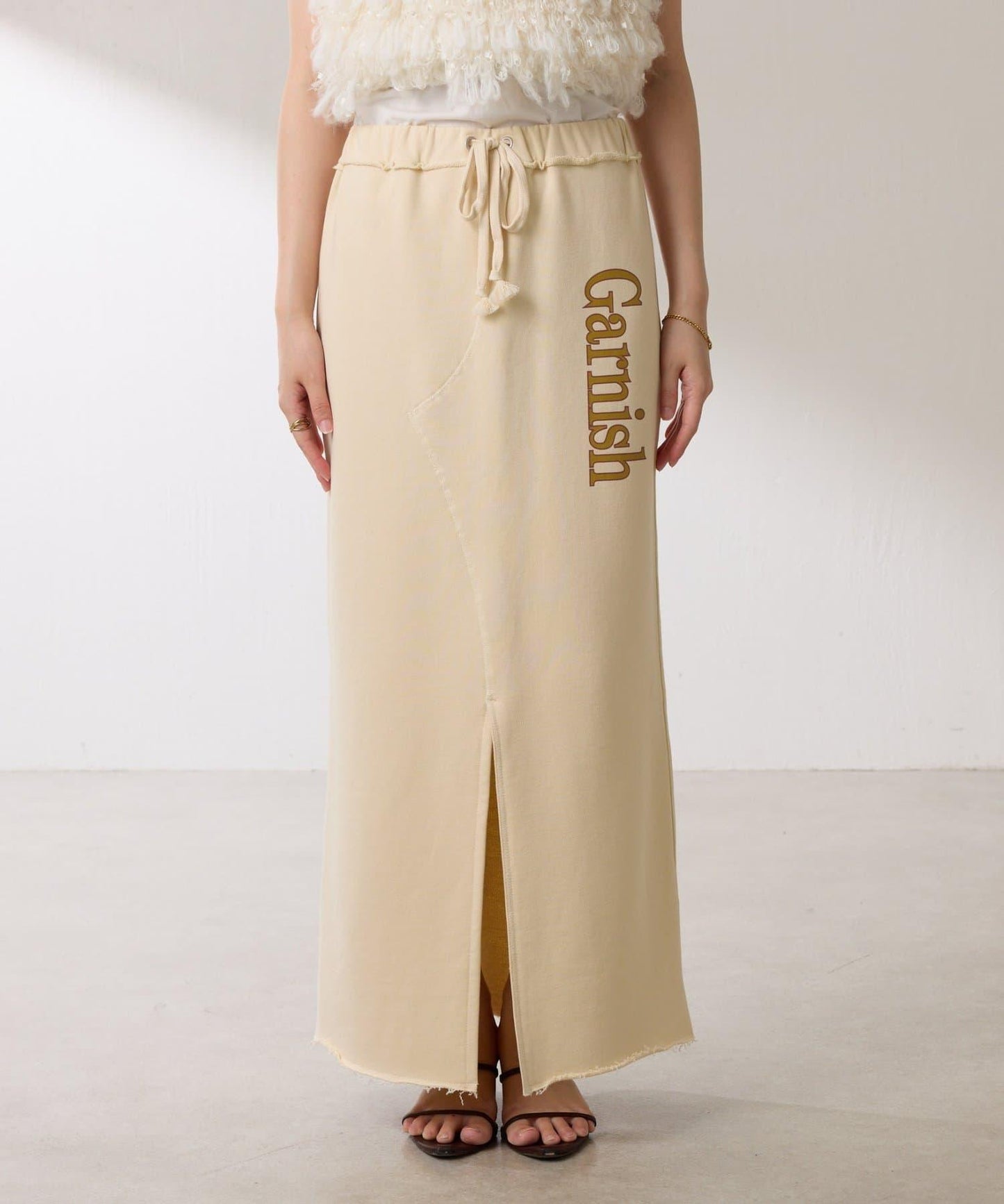 【楽ちんスカート◎】スウェットロゴスカート