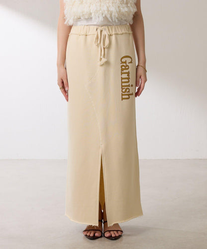 【楽ちんスカート◎】スウェットロゴスカート