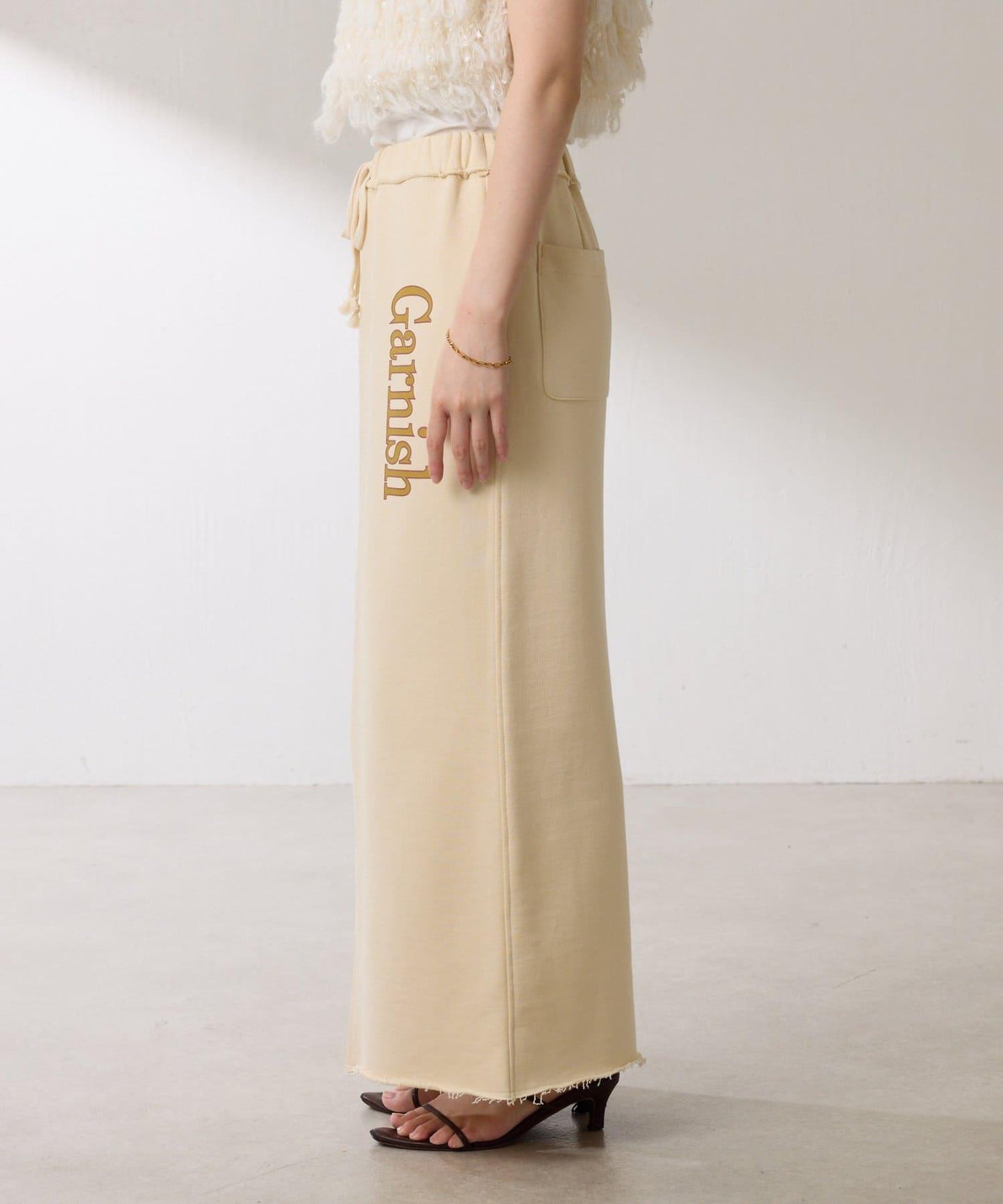 【楽ちんスカート◎】スウェットロゴスカート