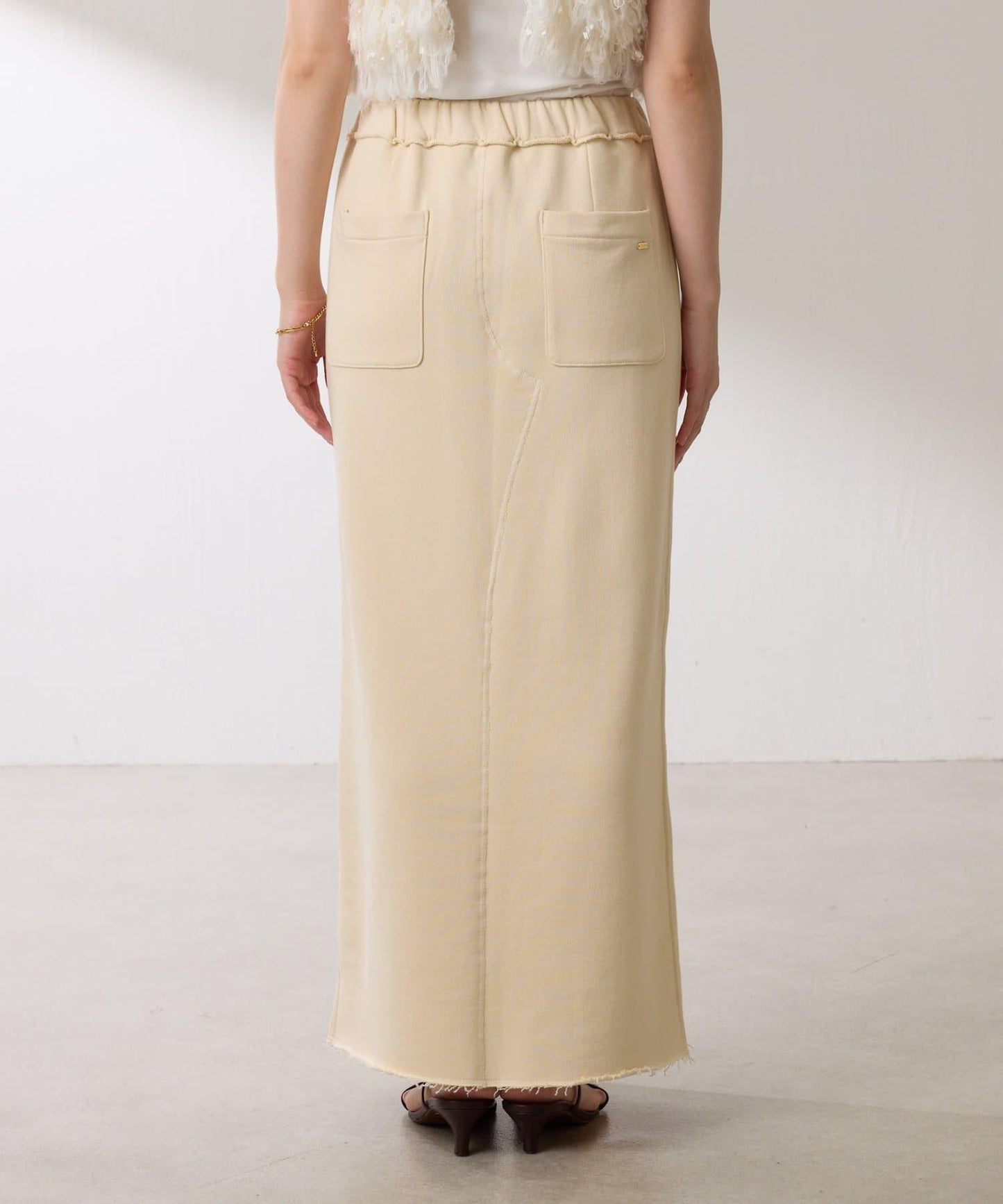 【楽ちんスカート◎】スウェットロゴスカート