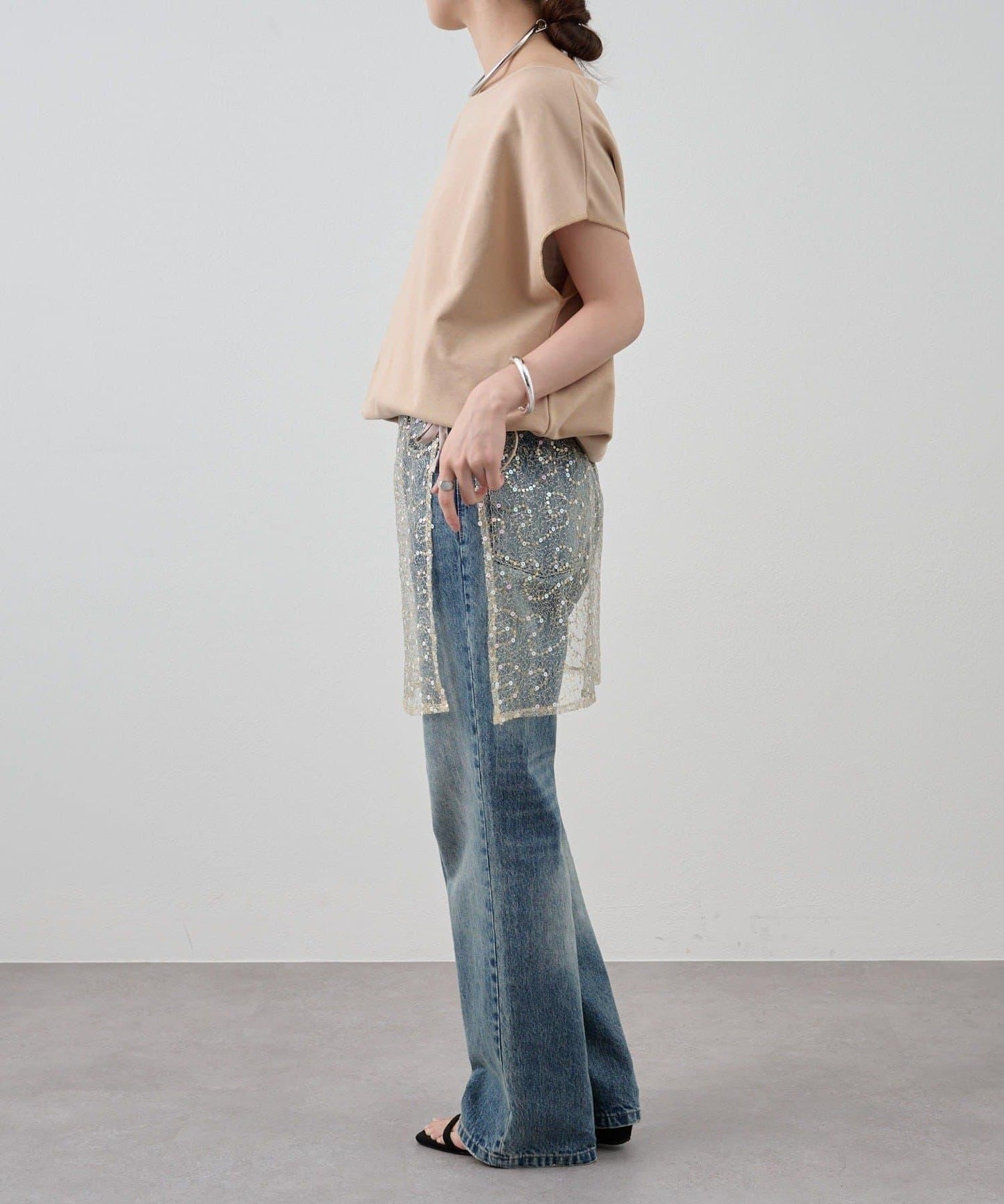 スパンコールラップスカート