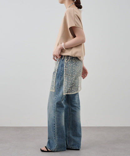 SHENERY 露肩法式短袖衛衣