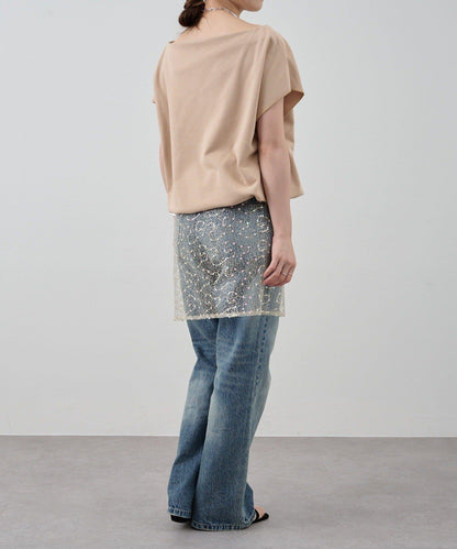 スパンコールラップスカート