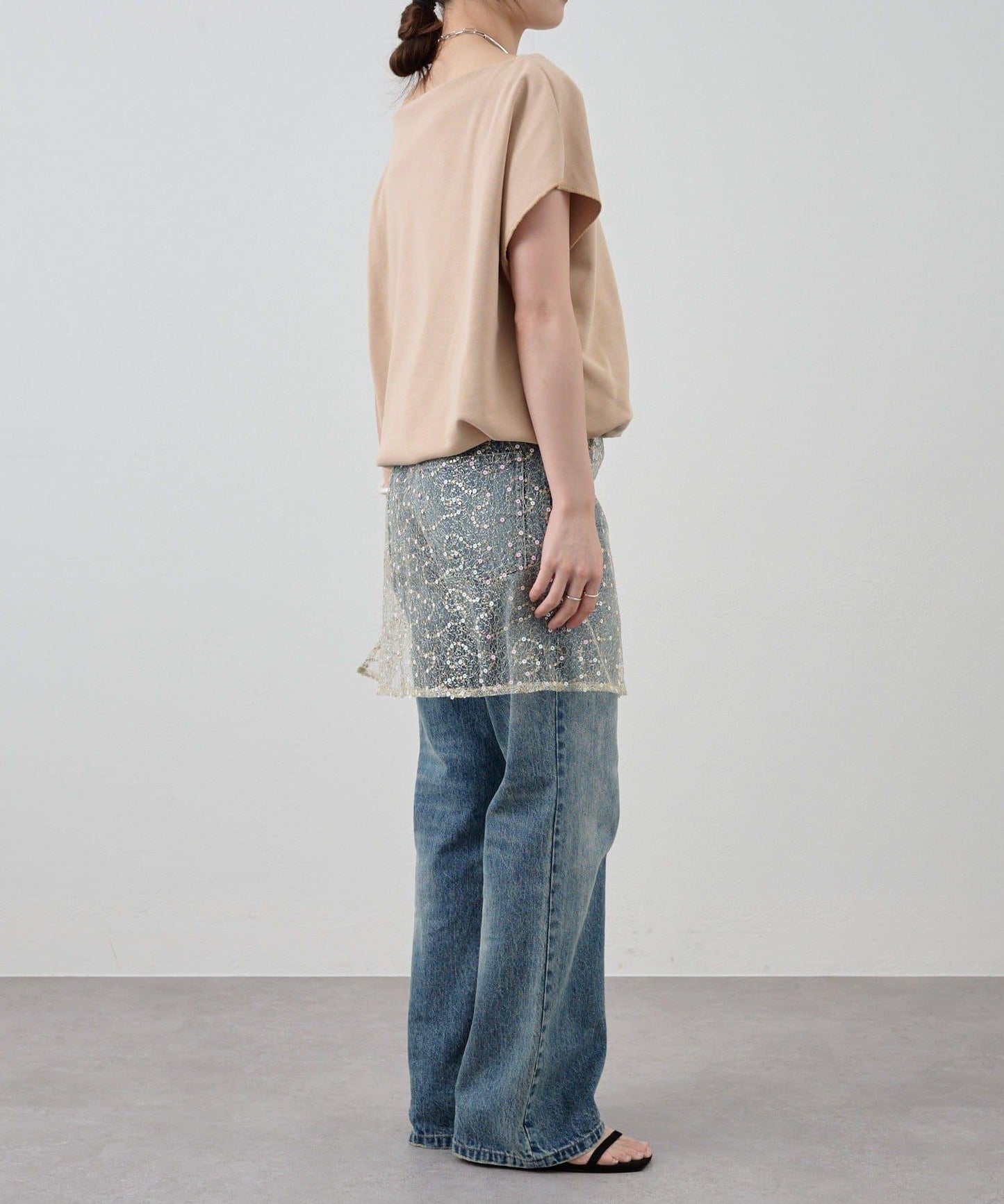 スパンコールラップスカート