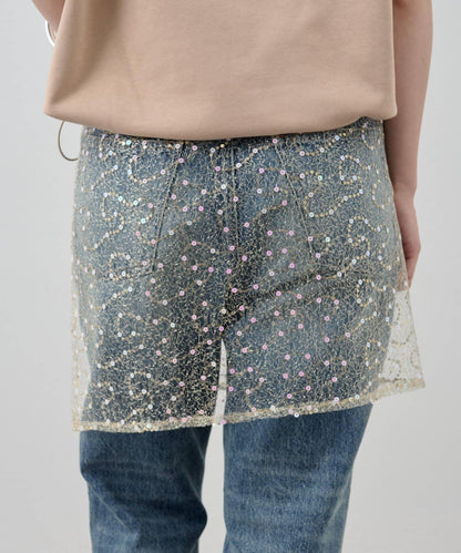 スパンコールラップスカート