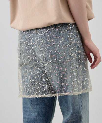 スパンコールラップスカート