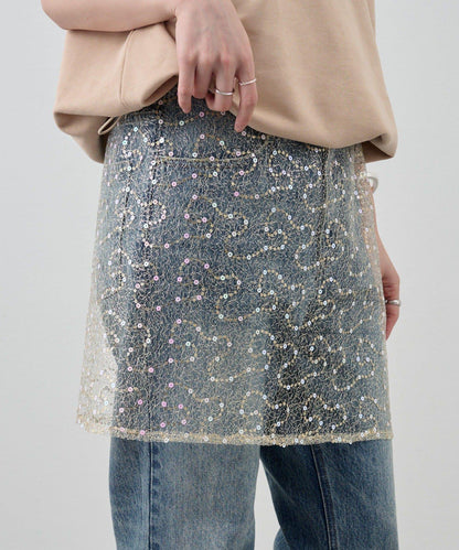 スパンコールラップスカート